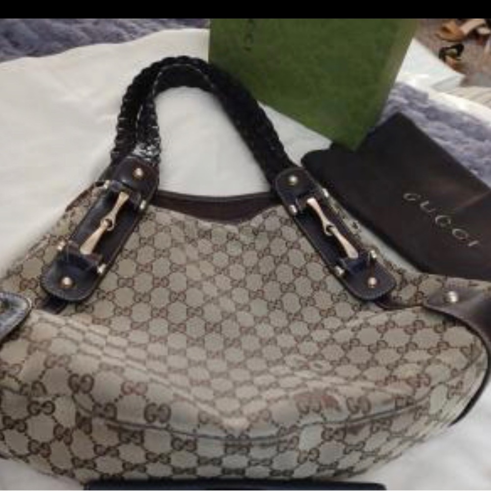 Auth Gucci Gg Pelham Shoulder Bag